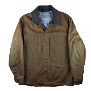 Scotch & Soda Chore Jacket Corduroy Collar Workwear‎ Coat Brown Mens L